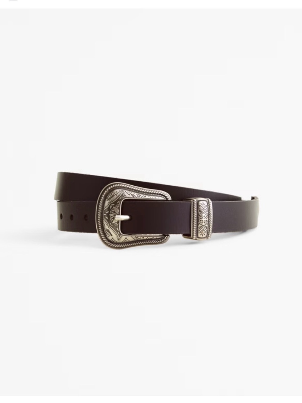 Abercrombie&Fitch Western Brown Leather Belt Unisex